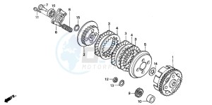 XR80R drawing CLUTCH