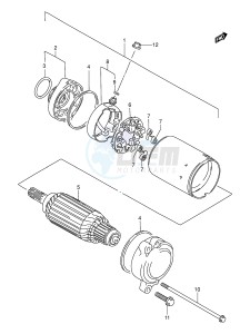 VL1500 (E2) drawing STARTING MOTOR (MODEL W X Y K1 K2)