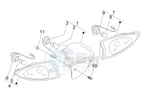 Fly 50 4t drawing Tail light - Turn signal lamps