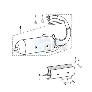 ELYSEO DM FR drawing EXHAUST SYSTEM