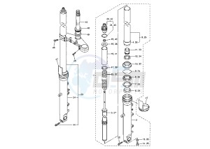 YZF R6 600 drawing FRONT FORK