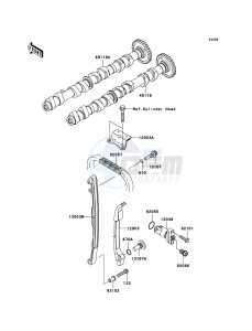 Z1000 ZR1000B7F FR GB XX (EU ME A(FRICA) drawing Camshaft(s)/Tensioner