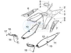 Runner 50 Pure Jet ST drawing Central cover - Footrests