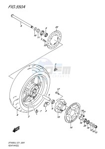 SFV 650 GLADIUS EU drawing REAR WHEEL