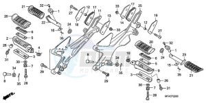 CBF1000SA Europe Direct - (ED / ABS) drawing STEP