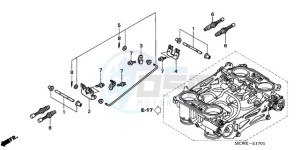 VFR8009 Europe Direct - (ED / MME TWO) drawing THROTTLE BODY (COMPONENT PARTS)