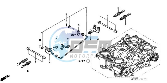 THROTTLE BODY (COMPONENT PARTS)