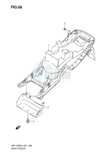 GSF-1250S ABS BANDIT EU drawing REAR FENDER