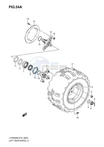 LT-R450 (E19) drawing LEFT REAR WHEEL (MODEL K8 K9 L0)