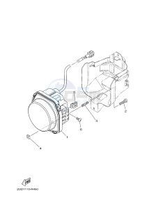 YFM700FWAD YFM70GPSH GRIZZLY 700 EPS SPECIAL EDITION (2UDM) drawing HEADLIGHT