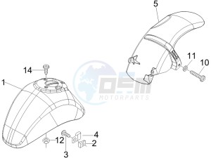 LX 125 4T drawing Wheel housing - Mudguard