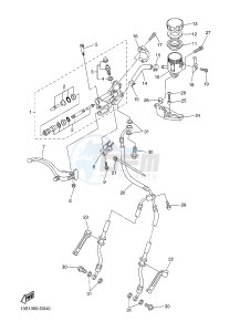 YZF-R6 600 R6 (1JSL 1JSM) drawing FRONT MASTER CYLINDER