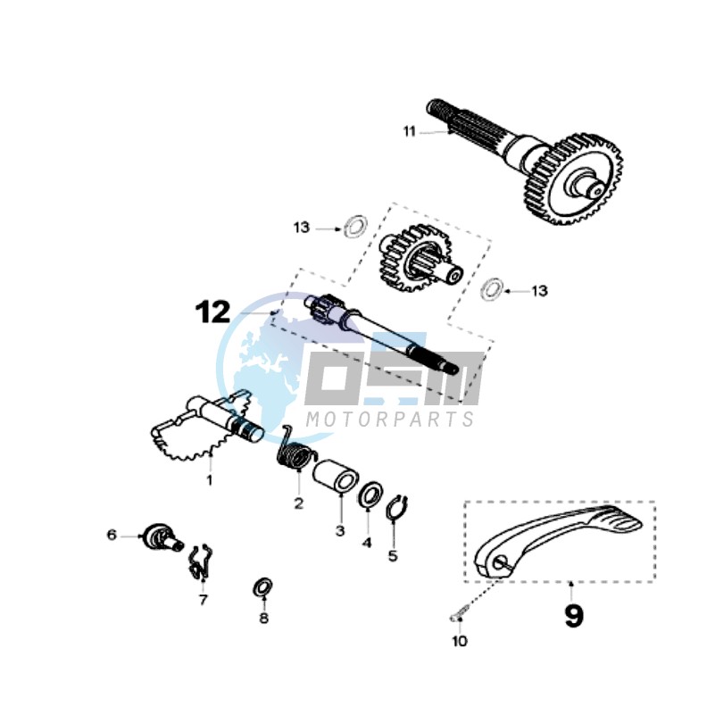 DRIVE SHAFTS / KICKSTARTER