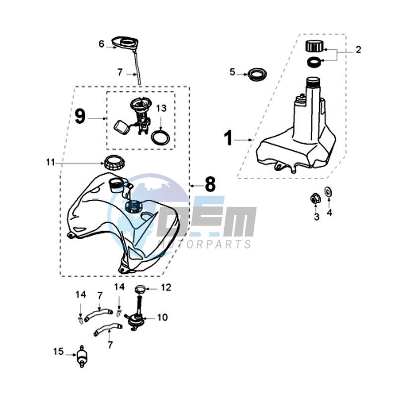 TANK AND FUEL PUMP