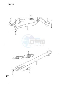 DR650 (E4) drawing STAND - REAR BRAKE