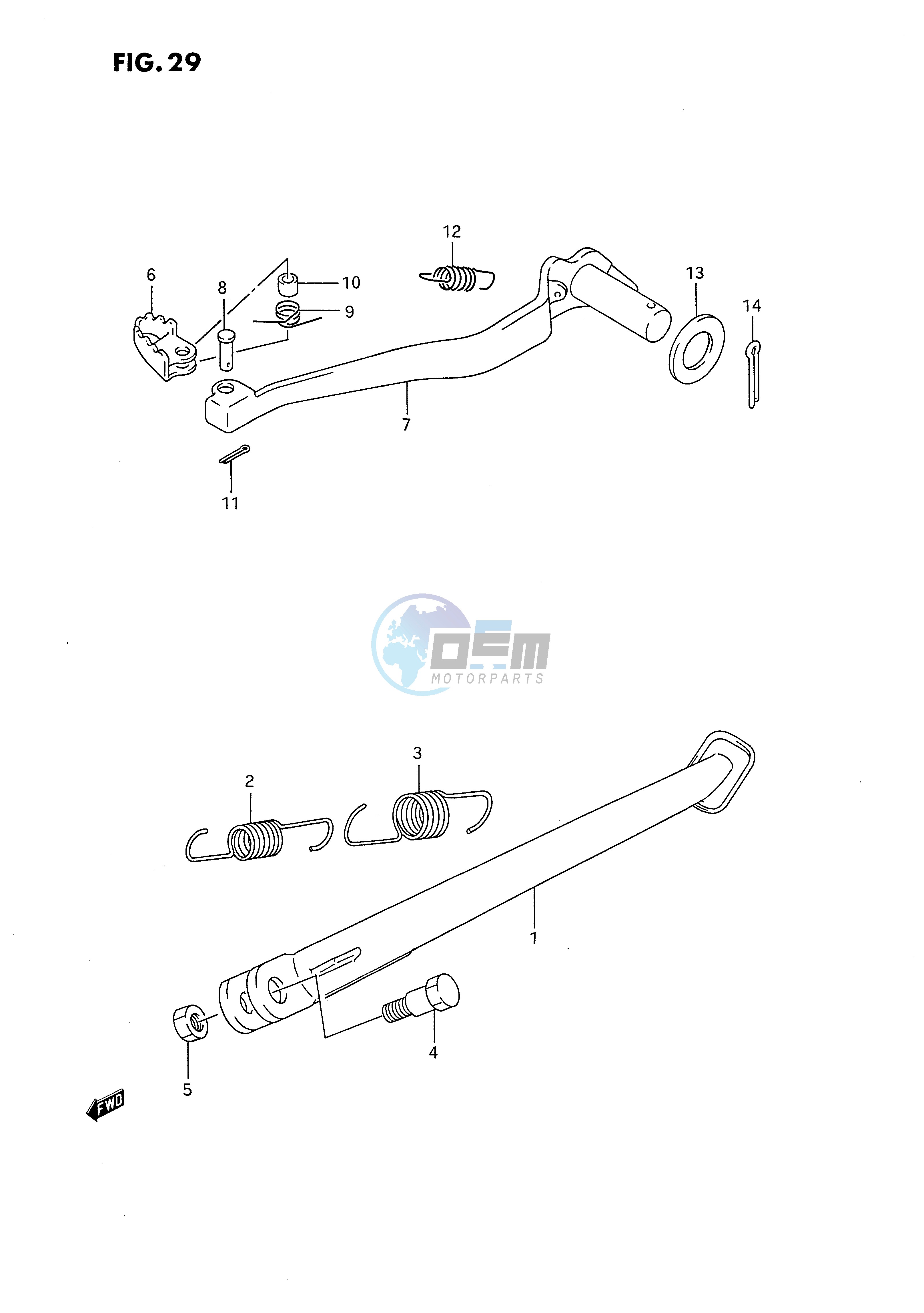 STAND - REAR BRAKE