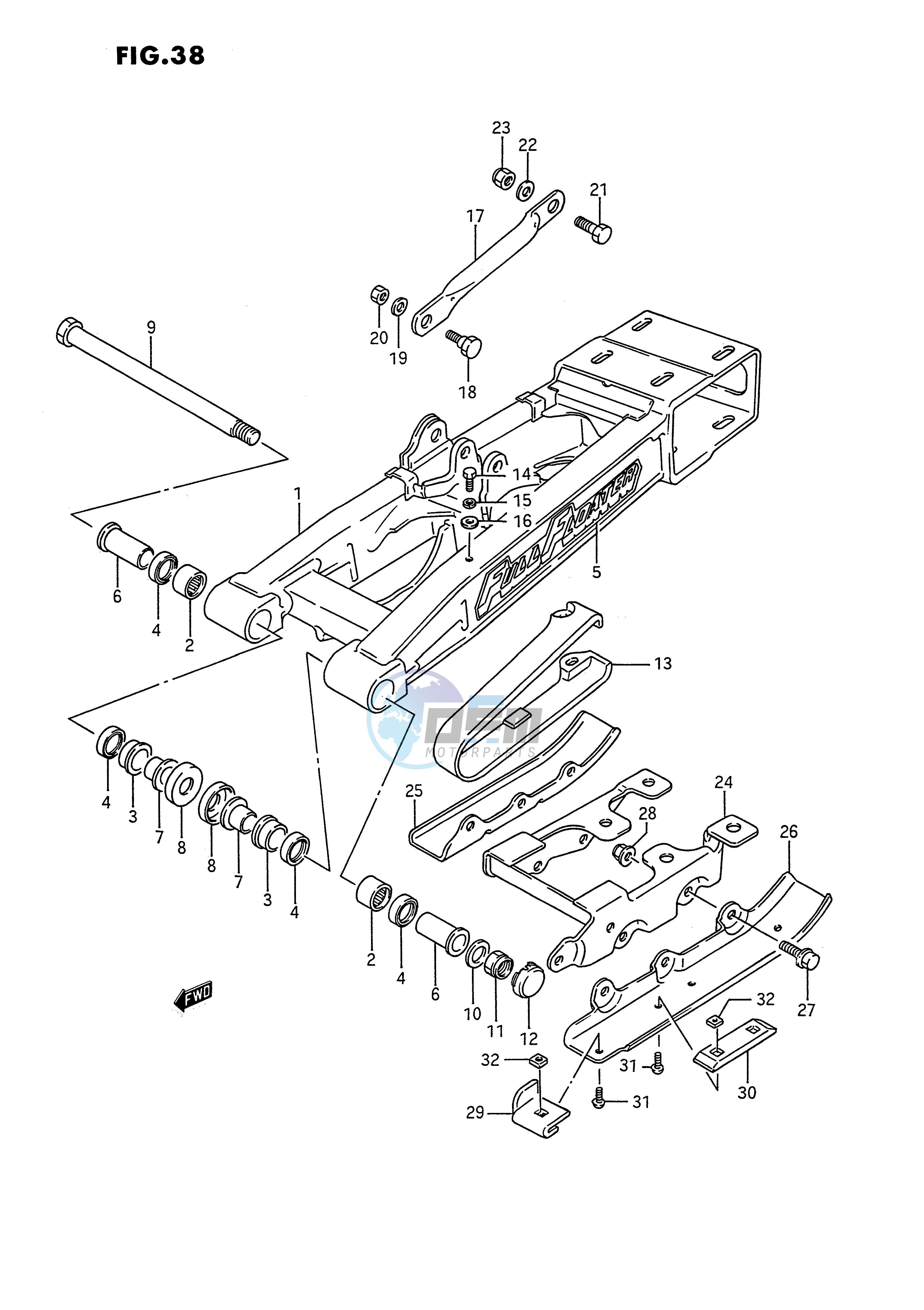 REAR SWINGING ARM (MODEL L)