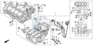 CBR600F drawing CRANKCASE