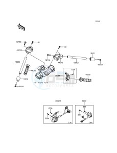 ZZR1400 ABS ZX1400FFFA FR GB XX (EU ME A(FRICA) drawing Handlebar