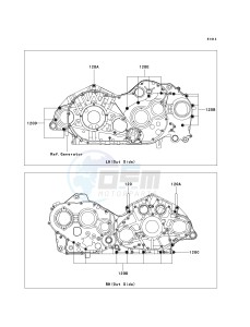 VN 2000 J [VULCAN 2000 CLASSIC LT] (8F-9F) J8F drawing CRANKCASE BOLT PATTERN