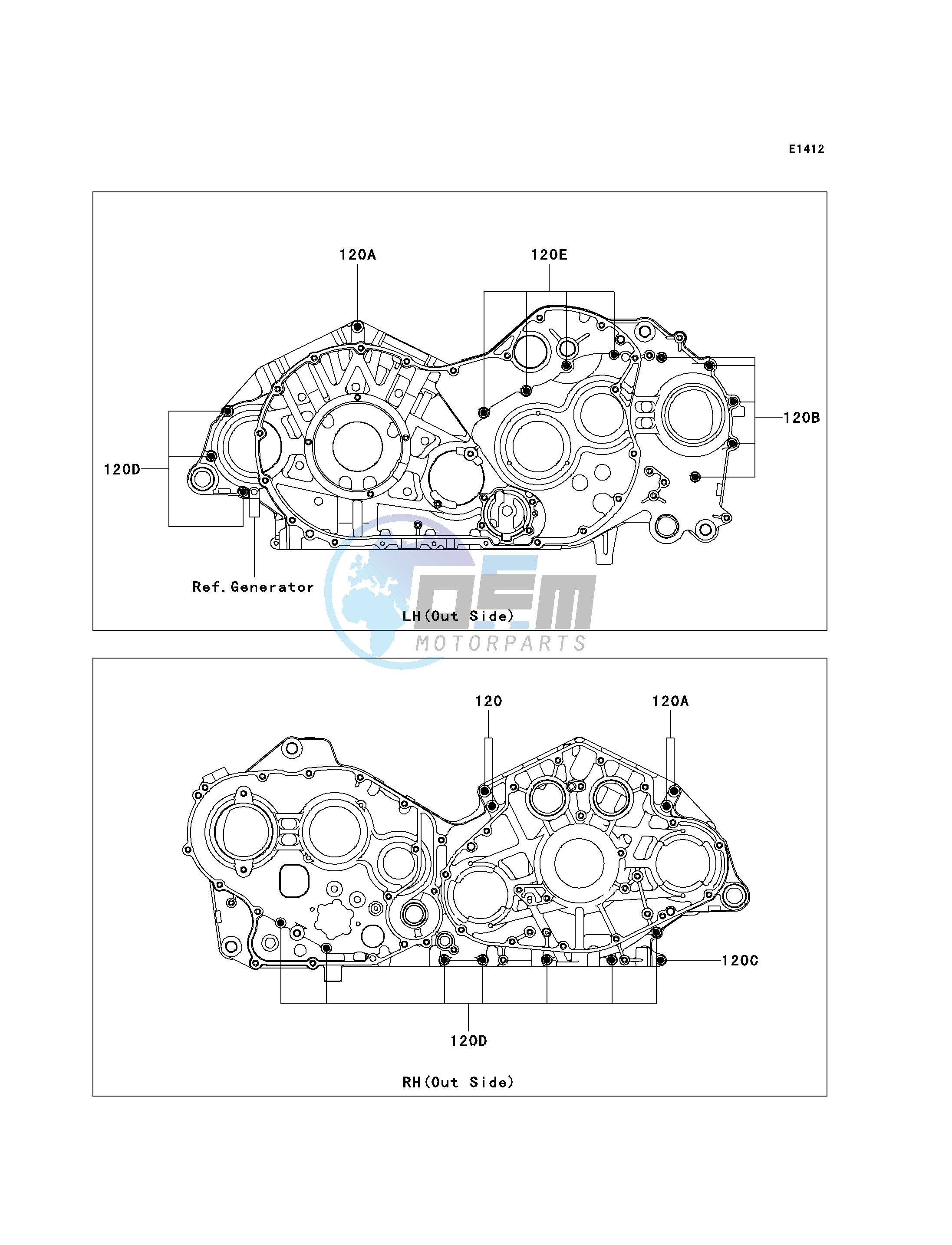 CRANKCASE BOLT PATTERN