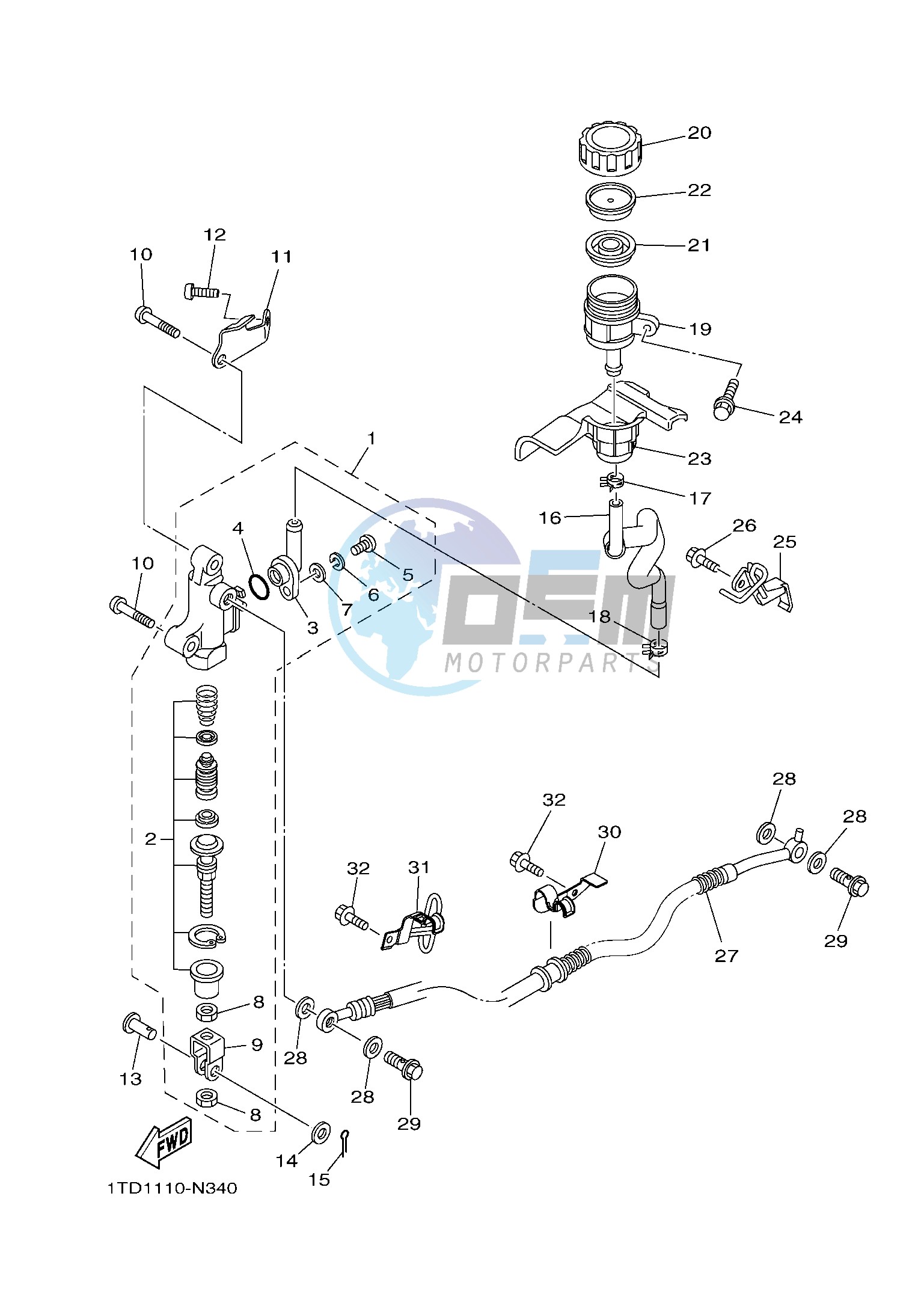 REAR MASTER CYLINDER