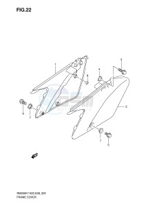 RM250 (E3-E28) drawing FRAME COVER