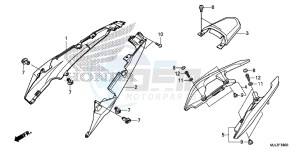 NC750XE NC750X Europe Direct - (ED) drawing SEAT COWL