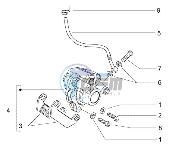 Front brake caliper