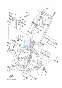 YZ250 (BCR6) drawing FRAME