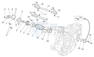 RXV-SXV 450-550 Enduro-Supermotard drawing Gear box selector II