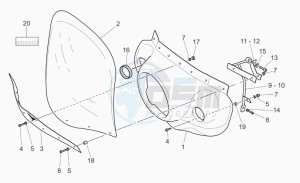 California 1100 Vintage Classic-Touring drawing Touring windshield