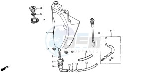 SH50 SCOOPY drawing OIL TANK