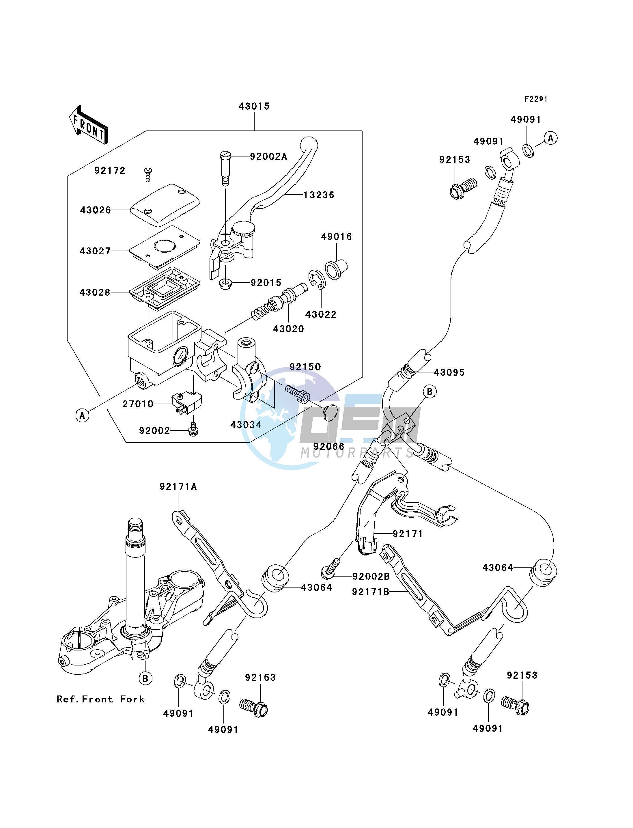 FRONT MASTER CYLINDER