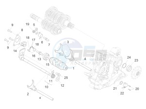 ETV Caponord 1200 USA USA drawing Gear box / Selector / Shift cam