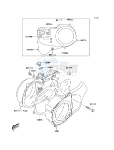 KFX50 KSF50-A3 EU drawing Engine Cover(s)