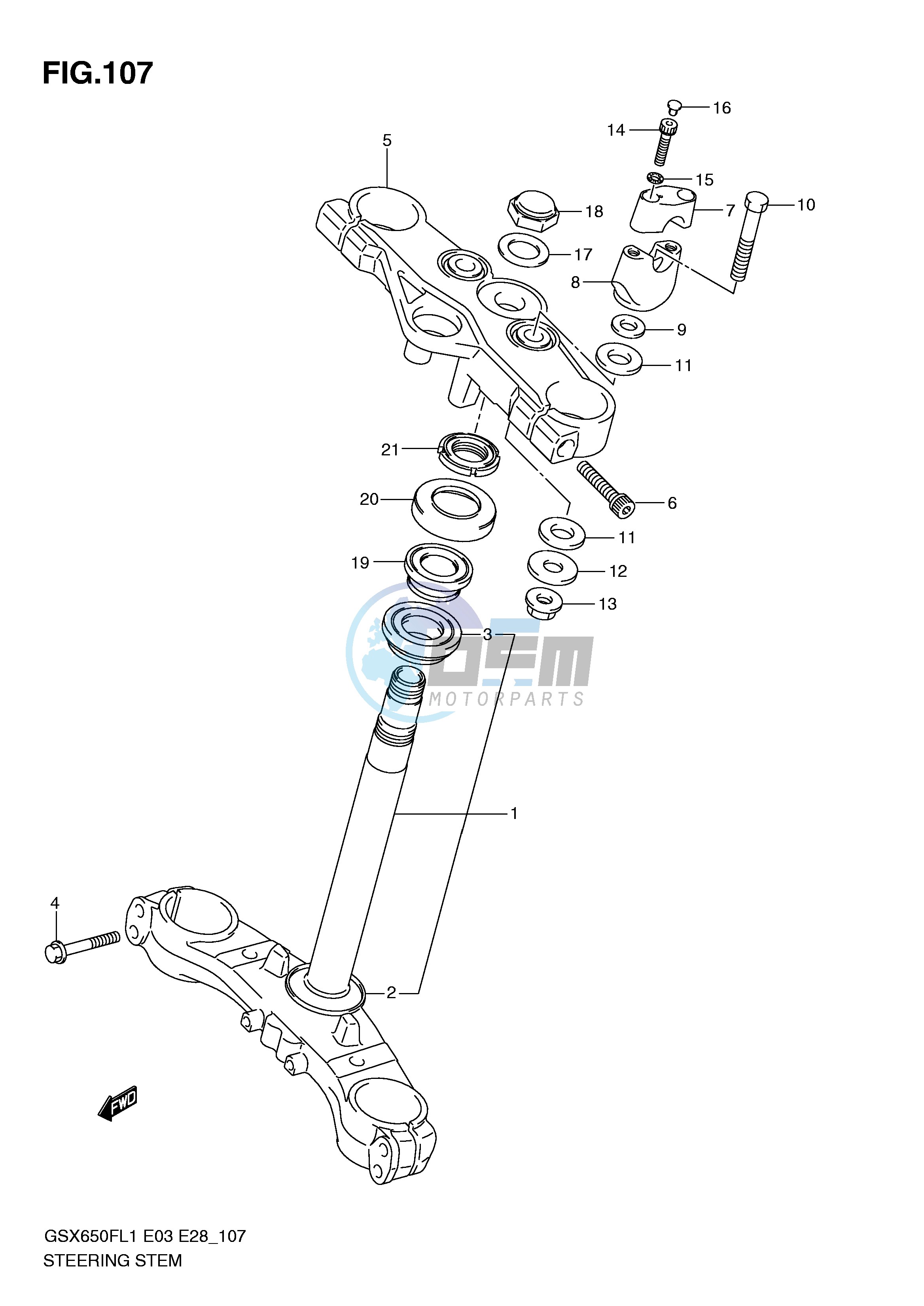 STEERING STEM (GSX650FL1 E28)