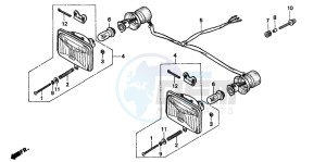 TRX300FW FOURTRAX drawing HEADLIGHT