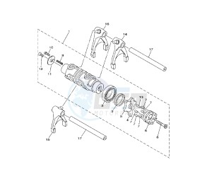 MT-01S 1700 drawing SHIFT CAM AND FORK