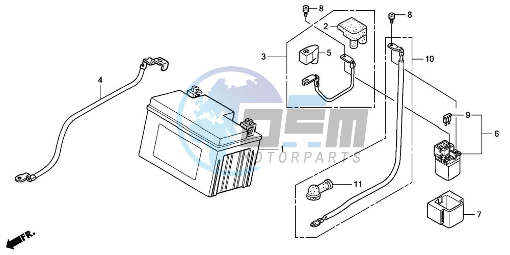 BATTERY (CBR125R/RS/RW5/RW6/RW8)