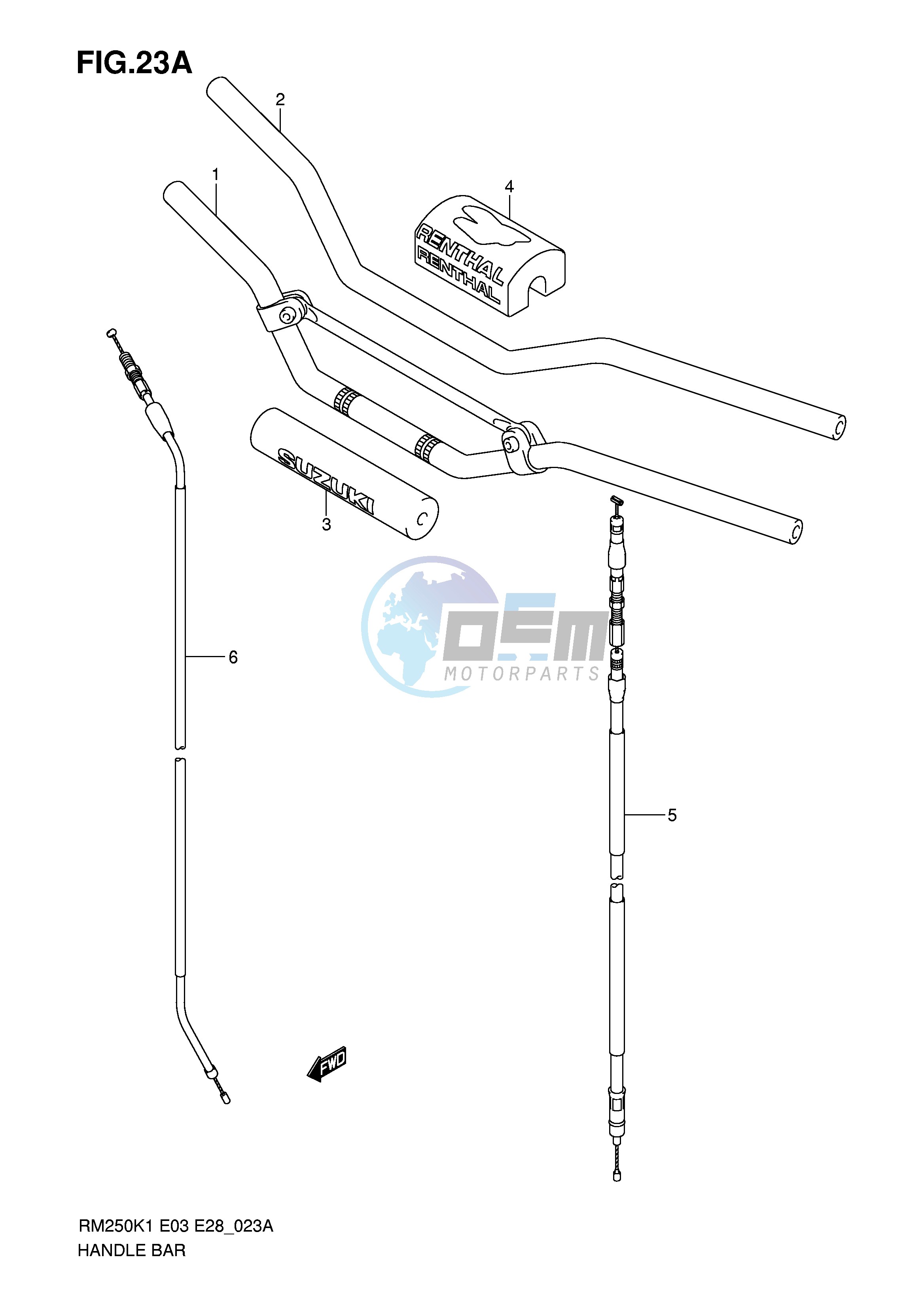 HANDLEBAR (MODEL K5 K6)