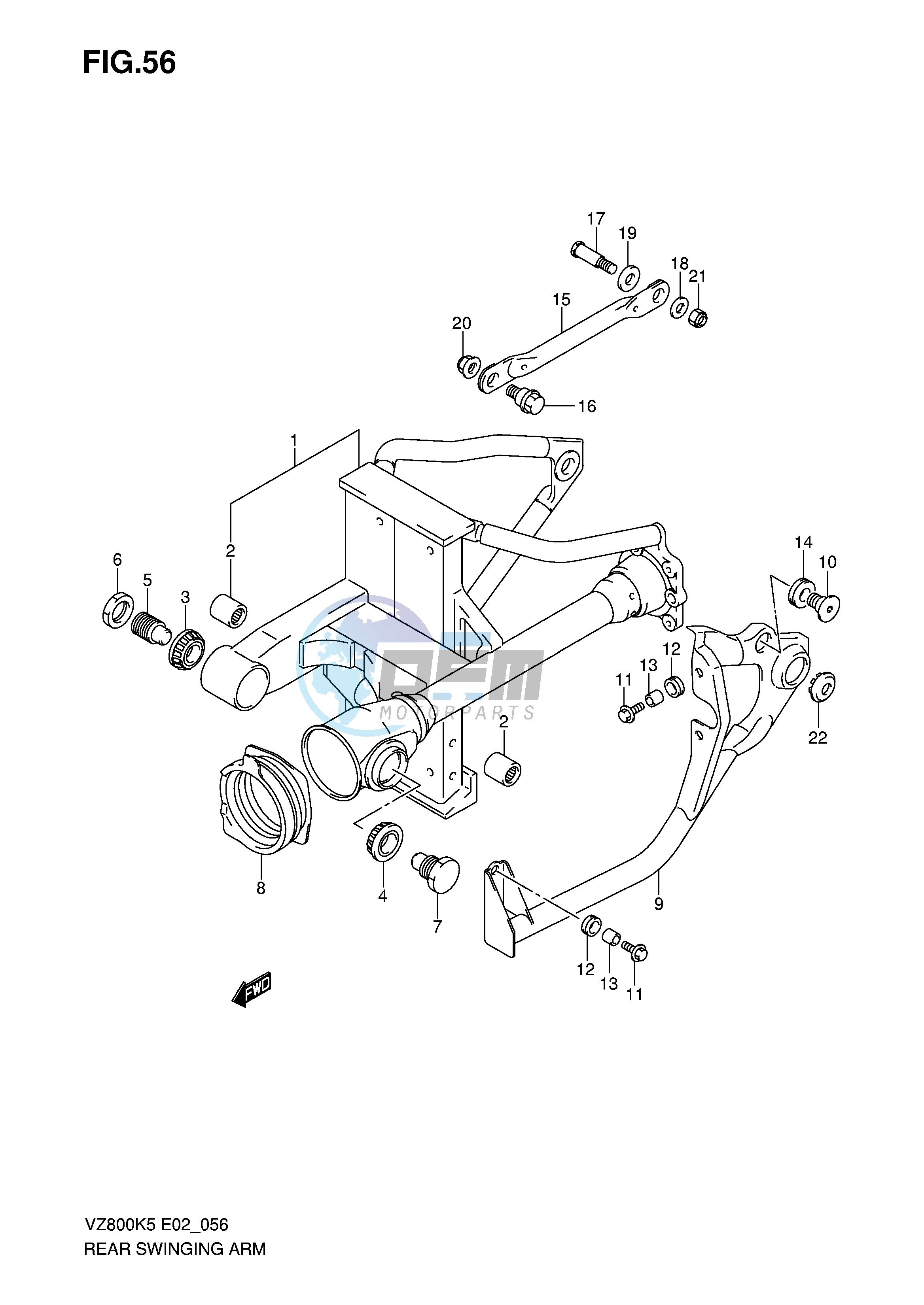 REAR SWINGING ARM