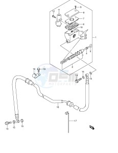 GSF1200 (E2) Bandit drawing CLUTCH MASTER CYLINDER (GSF1200K1 K2 K3 K4 ZK4 K5 ZK5)