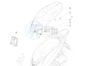 MEDLEY 125 4T IE ABS E3, E4 (APAC) drawing Saddle/seats