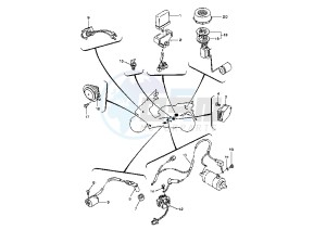 YP MAJESTY 125 drawing ELECTRICAL DEVICES