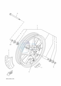 YZF125-A YZF-R125 (B5G3) drawing FRONT WHEEL