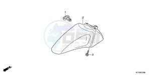 SH125RB drawing FRONT FENDER