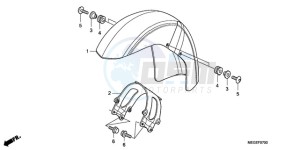 VT750CA9 Australia - (U / SPC) drawing FRONT FENDER