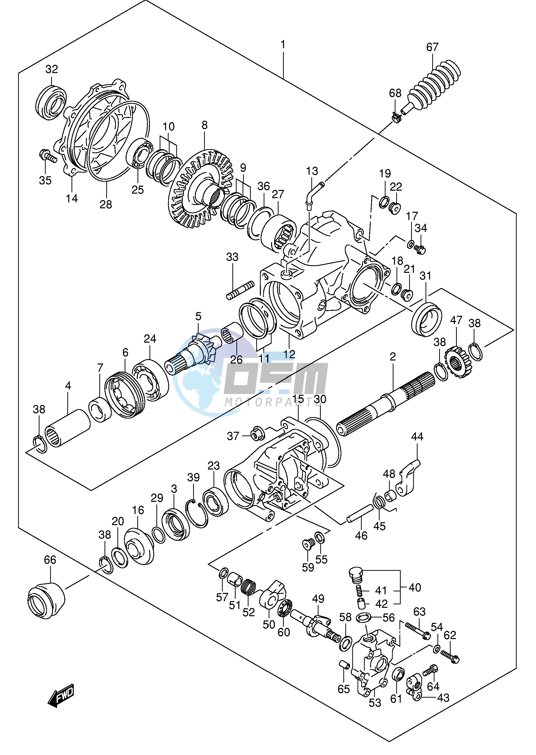 FINAL BEVEL GEAR (REAR)(~'04 8)