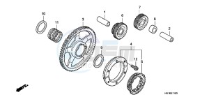 TRX400XC drawing STARTING CLUTCH